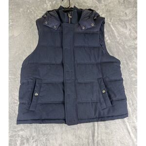 Tommy Hilfiger Men XL‎ Down Jacket  Hoodie  Sleeveless  Solid Color